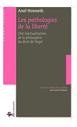 Couverture : Les pathologies de la liberté