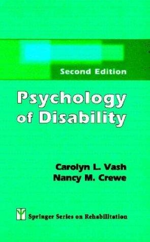 Couverture : Psychology of disability