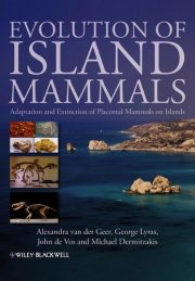 Couverture : Evolution of island mammals