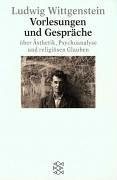 Couverture : Vorlesungen und Gespräche über Ästhetik, Psychoanalyse und religiösen Glauben.