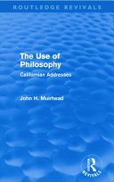 Couverture : The Use of Philosophy (Routledge Revivals)