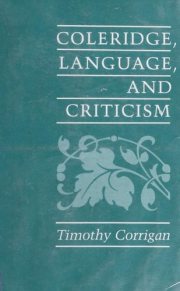 Couverture : Coleridge, language, and criticism