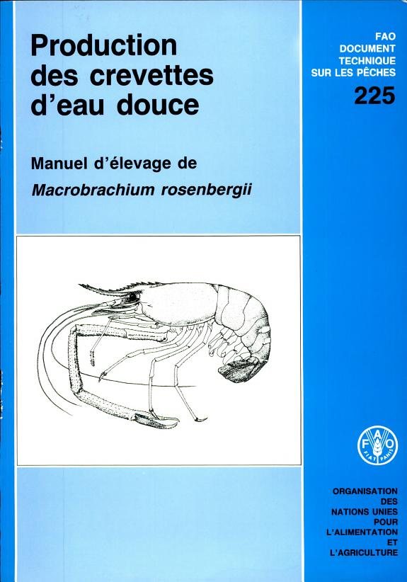 Couverture : Production des crevettes d'eau douce