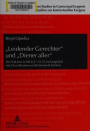 Couverture : "Leidender Gerechter" und "Diener aller"