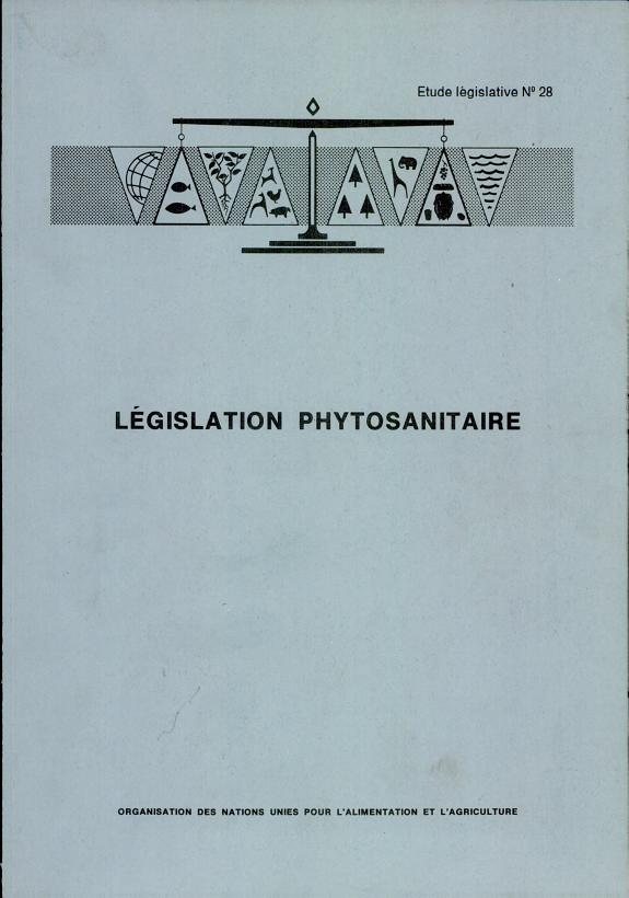 Couverture : Législation phytosanitaire