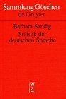 Couverture : Stilistik der deutschen Sprache