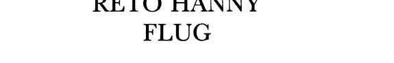 Couverture : Flug