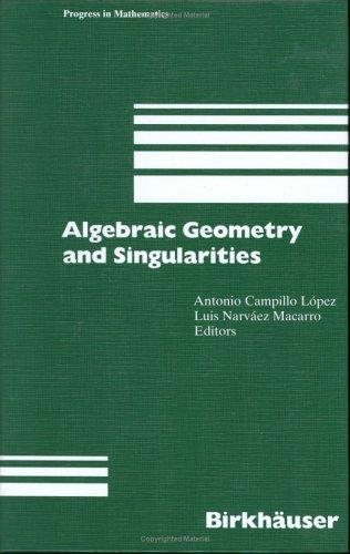 Couverture : Algebraic geometry and singularities