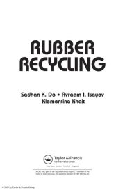 Couverture : Rubber recycling