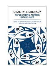 Couverture : Orality and literacy