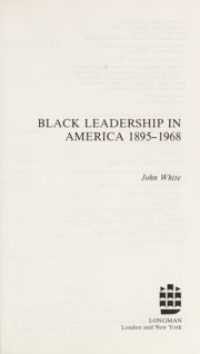 Couverture : Black leadership in America, 1895-1968