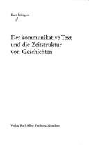 Couverture : Der kommunikative Text und die Zeitstruktur von Geschichten