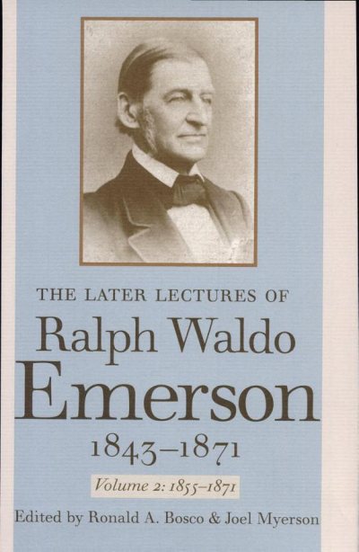 Couverture : The later lectures of Ralph Waldo Emerson, 1843-1871