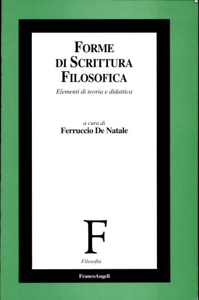 Couverture : Forme di scrittura filosofica