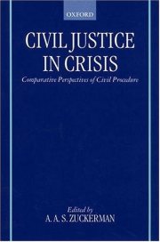 Couverture : Civil justice in crisis