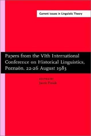 Couverture : Papers from the 6th International Conference on Historical Linguistics