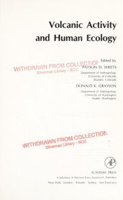 Couverture : Volcanic activity and human ecology.  Edited by Payson D. Sheets and Donald K. Grayson