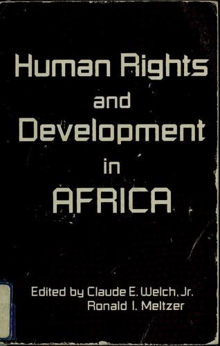 Couverture : Human rights and development in Africa