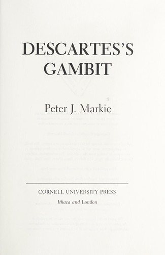 Couverture : Descartes's gambit