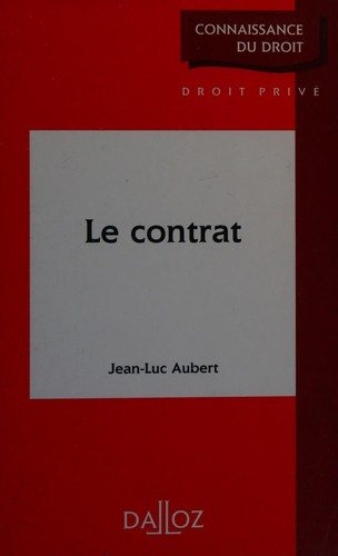 Couverture : Le Contrat