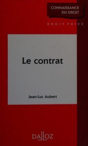 Couverture : Le Contrat