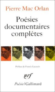 Couverture : Poésies documentaires complètes