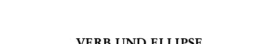 Couverture : Verb und Ellipse im heutigen Deutsch