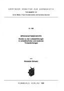 Couverture : Sprechaktgeschichte