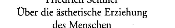 Couverture : Über die ästhetische Erziehung des Menschen in einer Reihe von Briefen