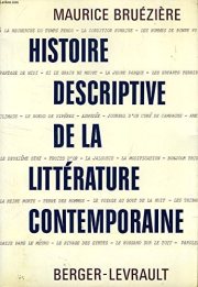 Couverture : Histoire descriptive de la littérature contemporaine