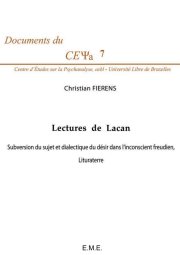 Couverture : Lectures de Lacan