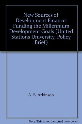 Couverture : New Sources of Development Finance