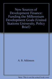 Couverture : New Sources of Development Finance