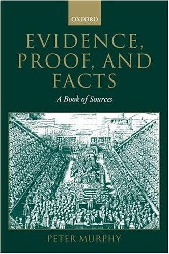 Couverture : Evidence, proof, and facts