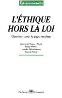 Couverture : L' éthique hors la loi