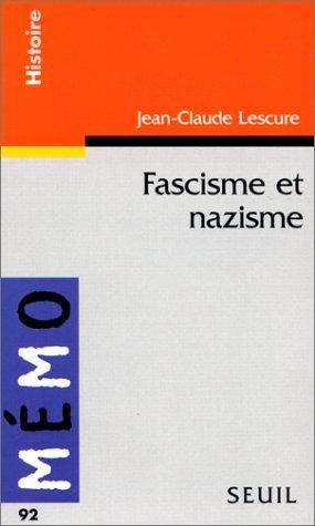 Couverture : Fascisme et nazisme