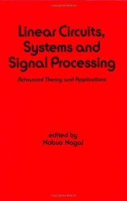 Couverture : Linear circuits, systems, and signal processing