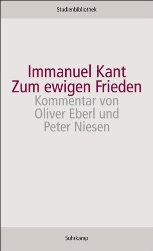 Couverture : Zum ewigen Frieden