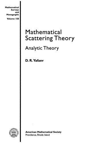Couverture : Mathematical Scattering Theory