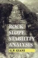 Couverture : Rock Slope Stability Analysis