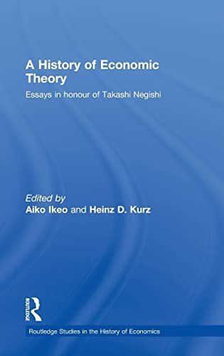 Couverture : A history of economic theory