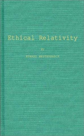 Couverture : Ethical relativity