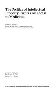 Couverture : The Politics of Intellectual Property Rights and Access to Medicines