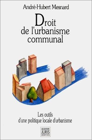 Couverture : Droit de l'urbanisme communal