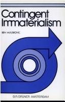 Couverture : Contingent immaterialism