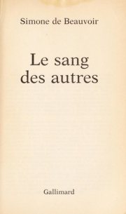 Couverture : Le sang des autres