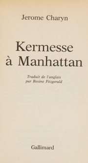 Couverture : Kermesse à Manhattan