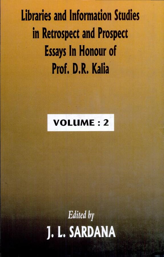 Couverture : Libraries and information studies in retrospect and prospect