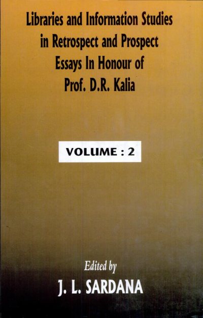 Couverture : Libraries and information studies in retrospect and prospect