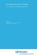 Couverture : Pre-classical economic thought